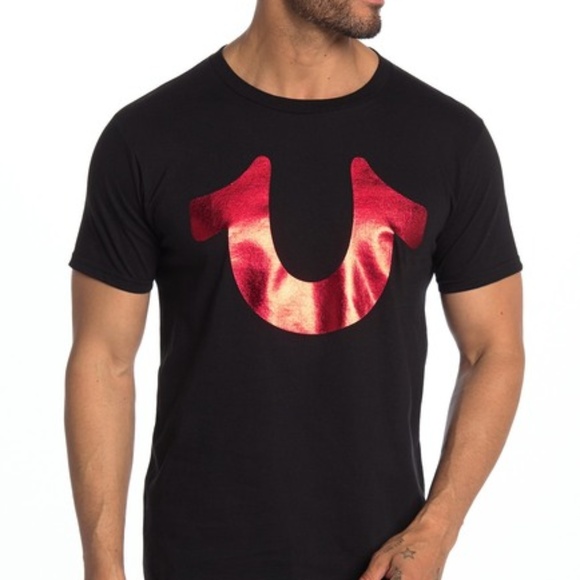 true religion shirts black and red